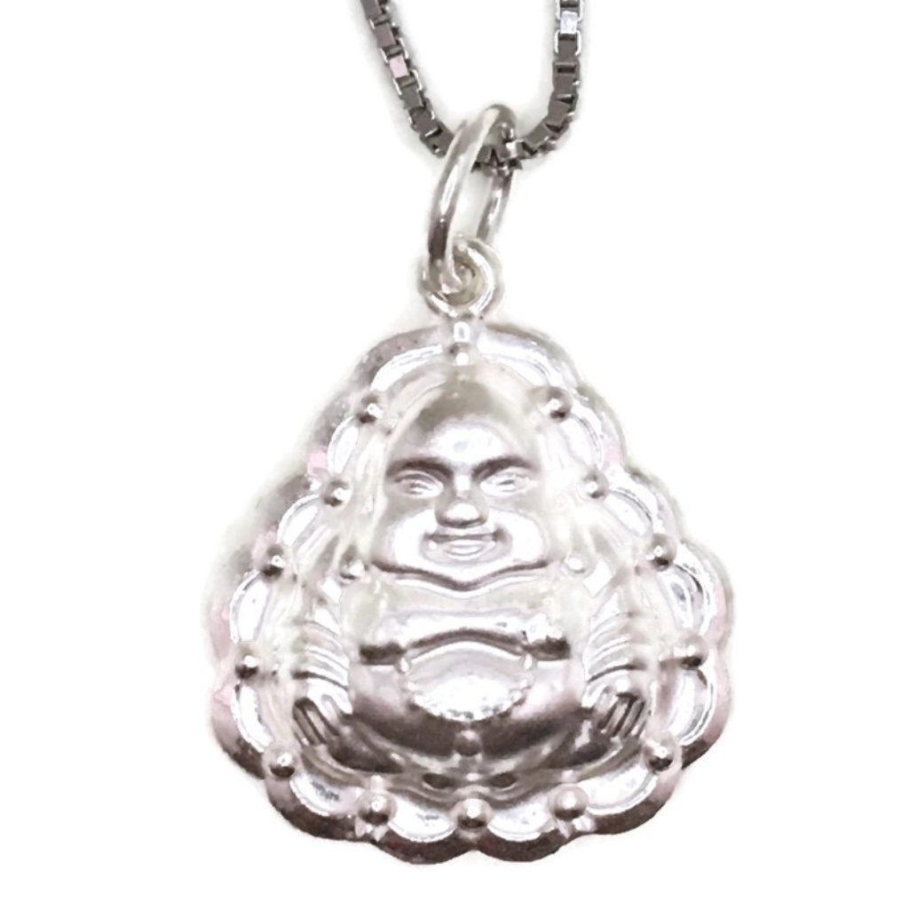 Anti-Tarnish Silver Pendant Hollow Buddha